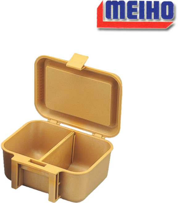 메이호 미끼통 베이트박스 202 새우통 지렁이통, 1개, 베이지-202