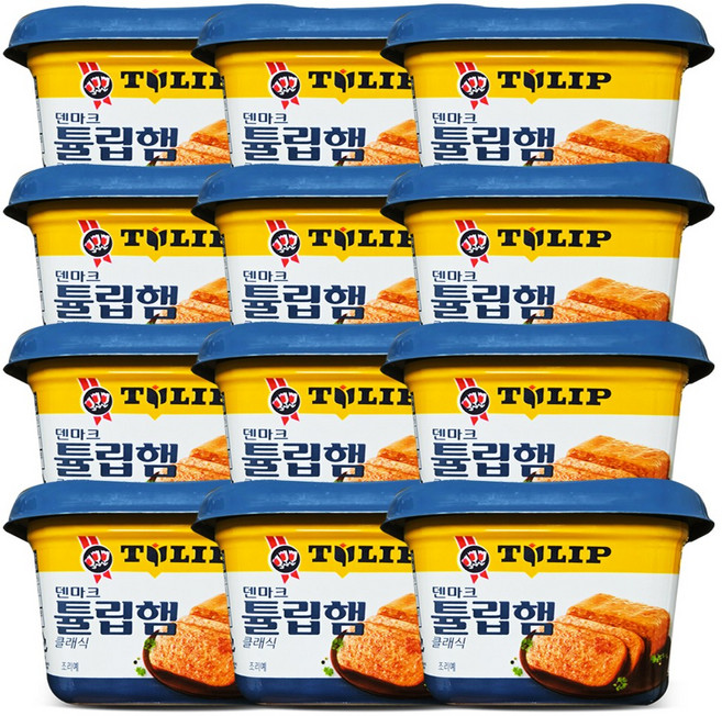 농심 덴마크 튤립햄 클래식 (340g), 340g, 12개