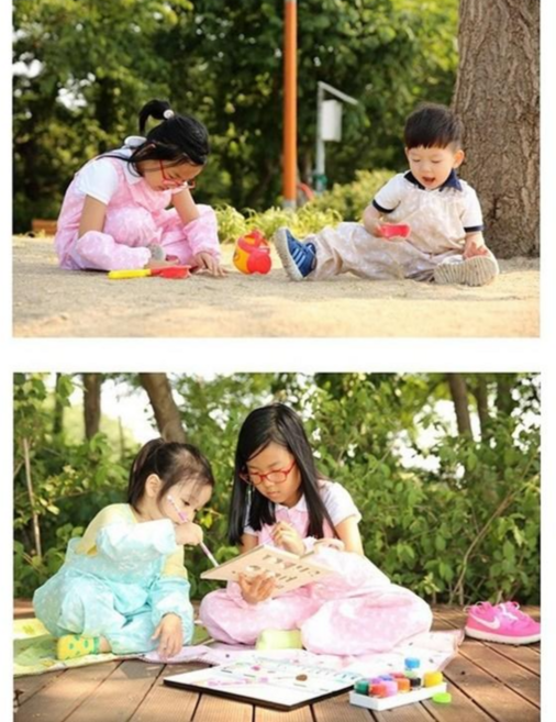 (니양몰) 방수 어린이복 방수 유아복 방수 멜빵 놀이복 미술옷 미술복, 핑크퍼피M(3~5세)