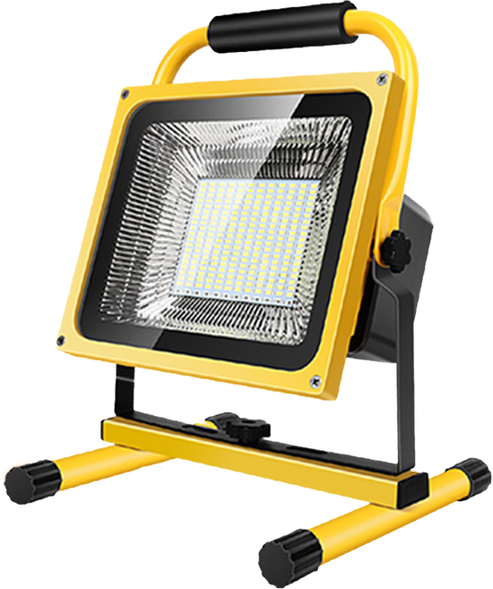 LED工作燈 便攜手提式戶外照明燈 亮度可調 堅固耐用, 1200W-396燈珠-電量顯示-附遙控器, 1個