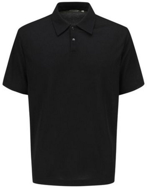 지오지아 남성 조직 버튼 카라티 ABF2TT1103BK