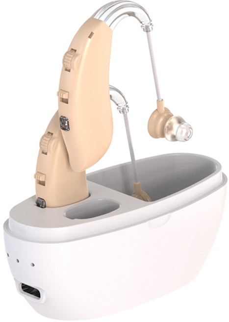 FDA 인증 보청기 음성증폭기 보청기 노인보청기, 스킨, 화이트