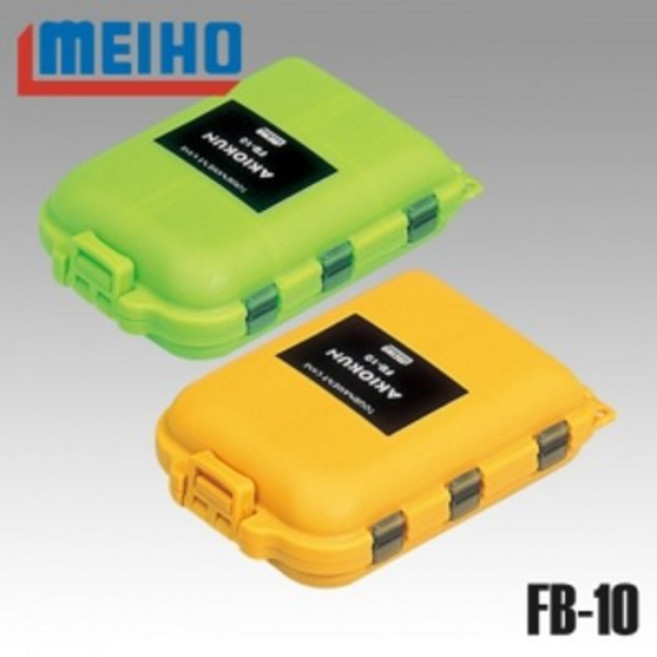 메이호 FB-10 바늘소품케이스 태클박스 세민피싱, 옐로우, 1개