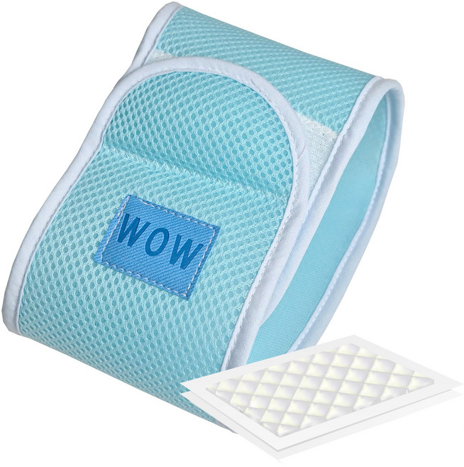 와우한빛 반려동물 숨쉬는 매너벨트 + 일자형 기저귀 2p, 중형, 1세트, 1개입