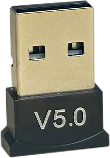 SENSE USB 2.4G接收器 PC多設備兼容 免驅動無線抗干擾 低延遲, 1個, V5藍芽接收器, 黑, S12-V5