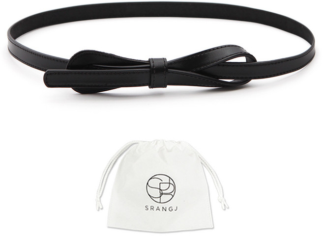 에스랑제이 여성 원피스 정장 가죽 끈 벨트