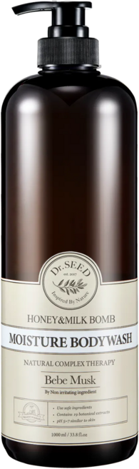 닥터시드 허니앤밀크밤 모이스처 바디워시 베베머스크, 1L, 1개