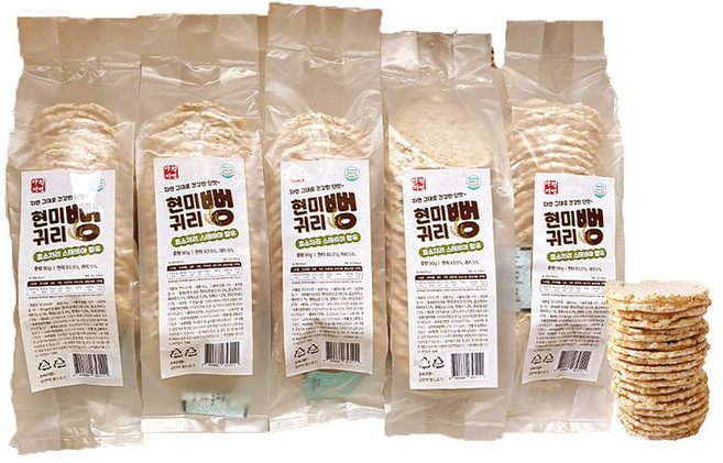 다정자연 현미귀리뻥, 5개, 90g