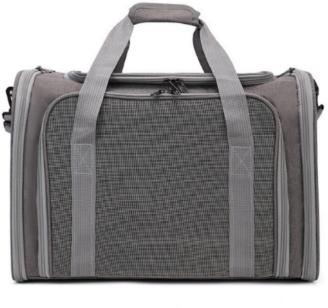 가려거든 강아지 고양이 간편외출 이동가방, 1개, 그레이