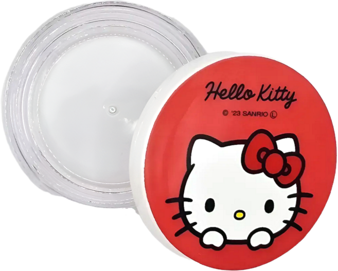 [루코모 정품] 산리오 원형케이스 2종 소분 여행용 추천템 키티 쿠로미, 1개, 키티케이스