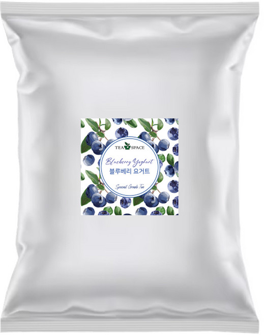 [Tea Spase] 프리미엄 과일믹싱차 대용량 1kg 블루베리요거트 카페용 업소용, 1개, 1개입