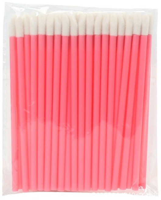 일회용 립브러쉬 입술 메이크업 립스틱러쉬, 립브러쉬_핑크, 50개