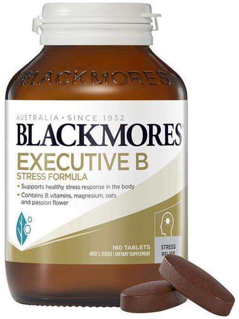 호주코알라몰 Blackmores Executive B 블랙모어스 이그제큐티브 B 스트레스 160정, 2개