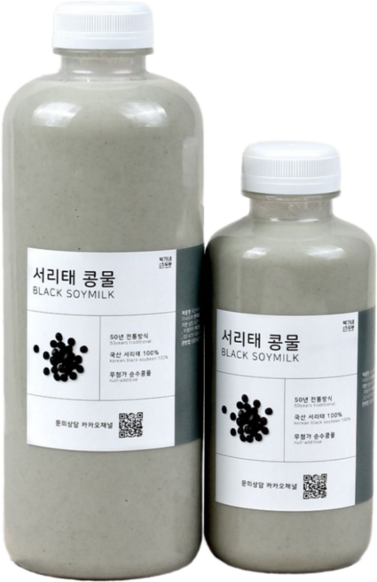 [박가네두부] 2대 50년 100% 국산콩 진한 서리태 콩물, 1개, 1L