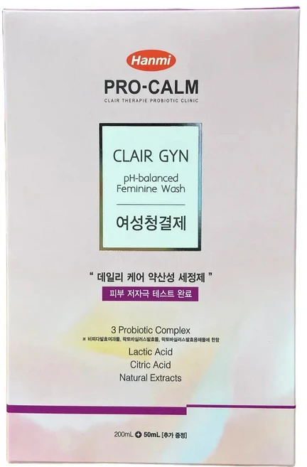 한미약품 프로캄 클레어진 (200ml +50ml)+샘플/ 여성청결제, 1개 - 쿠팡