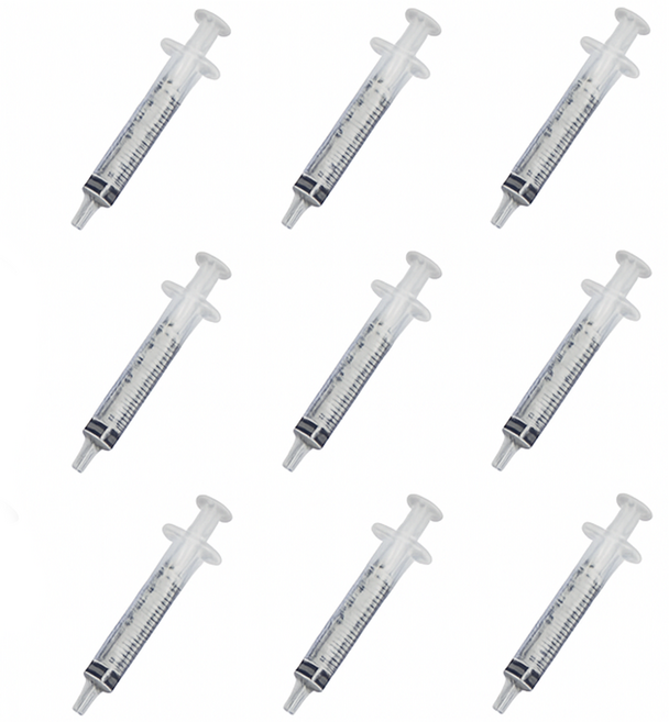 렙티언즈 크레스티드 게코 새끼 도마뱀 급여 주사기, 12개