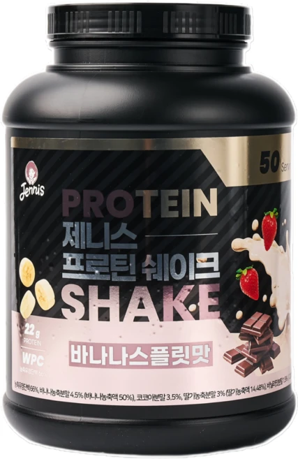 제니스프로틴쉐이크 구슬아이스크림맛 단백질보충제 바나나스플릿맛 2kg, 1개 - 쿠팡