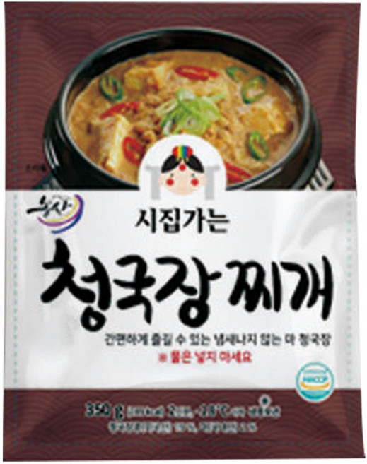 시집가는농산 청국장찌개 350g, 5개