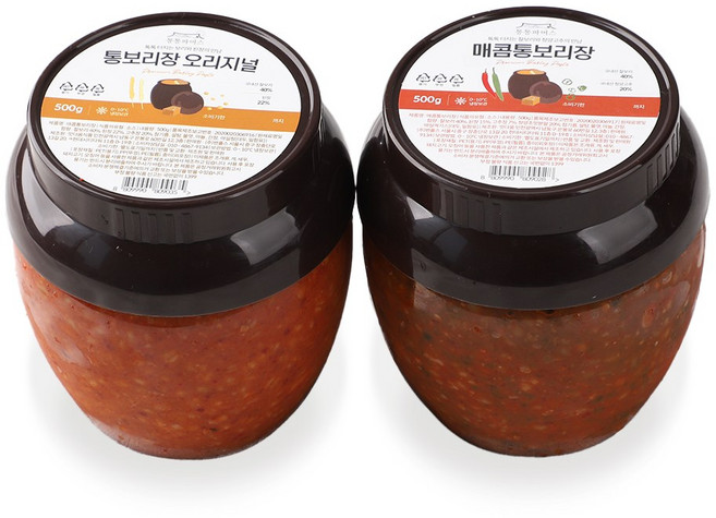 [통통파머스] 통보리장 쌈장 매콤 오리지널 콤보 세트, 500g, 1개