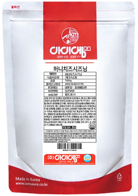 아이엠소스 허니치즈시즈닝, 1개, 500g