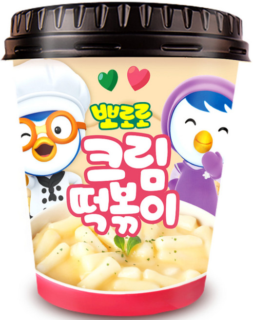 뽀로로 떡볶이 버스팩 크림맛, 115g, 20개