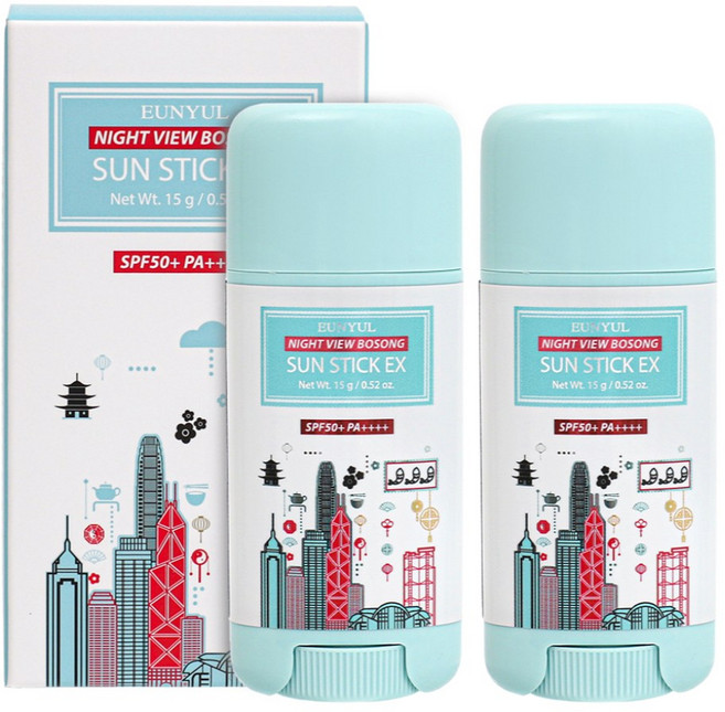 은율 뽀송 선스틱 이엑스 2개입 SPF50+ PA+++ 기획 세트(뽀송 선스틱 2개입 + 마스크팩5매(랜덤)), 15g, 1개