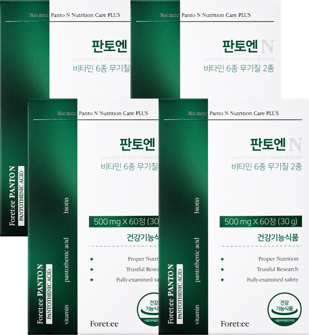 리프비기닝 포레티 판토엔, 4개, 60정