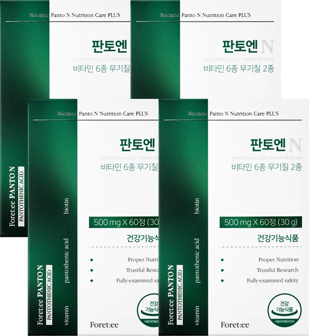 리프비기닝 포레티 판토엔, 4개, 60정 - 쿠팡