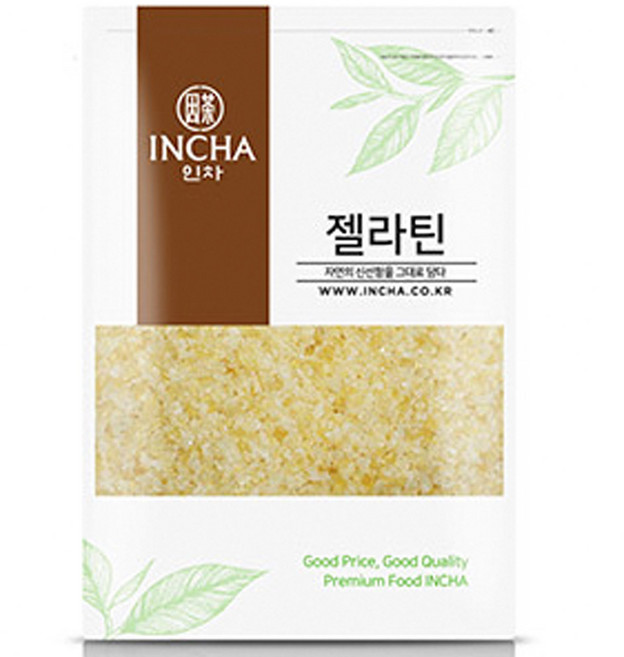 인차 젤라틴 가루 분말, 1개, 500g