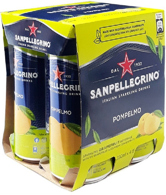 산펠레그리노 폼펠모 자몽 330ml 24캔, 8개