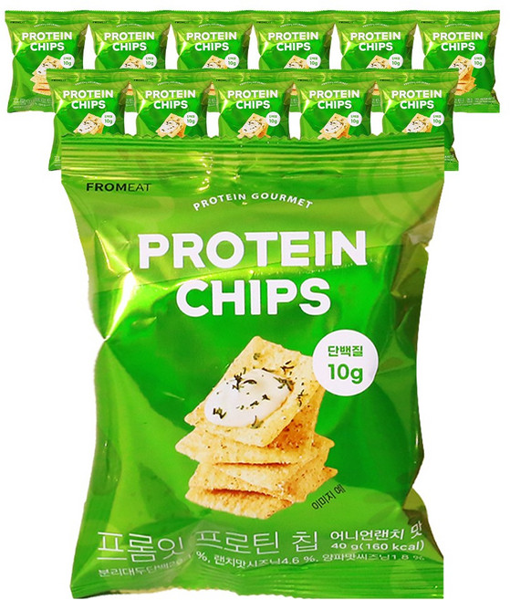 프롬잇 프로틴칩 어니언랜치, 24개, 40g