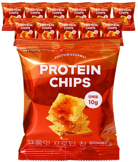프롬잇 프로틴칩 칠리바베큐, 40g, 20개