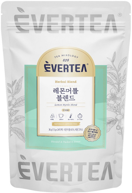 에버티 레몬머틀 블렌드 티백, 1.5g, 24개입, 1개