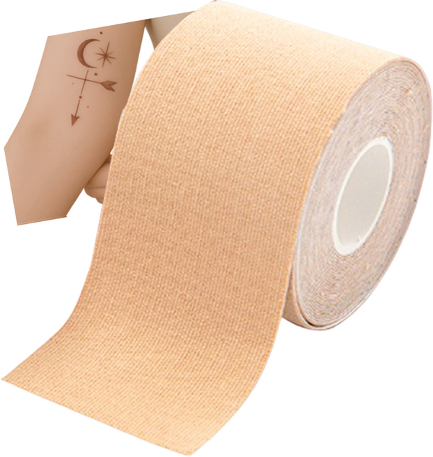 리치봄 문신 테이프 타투 가리기, 1개, 살색