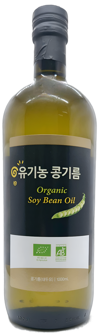 [상우인터내셔널] 100%유기농 냉압착 식용유(콩기름), 1개, 1000ml