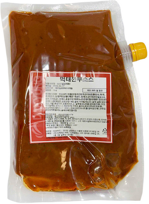 [인생건어물] 먹태깐부소스 1kg 가맥소스 밀키트 대용량 업소용, 1개, 깐부소스맛