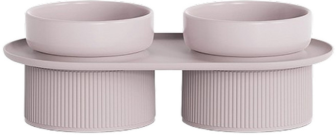 캣킷 반려동물 오브제 도자기 밥그릇 식기, 핑크, 1개