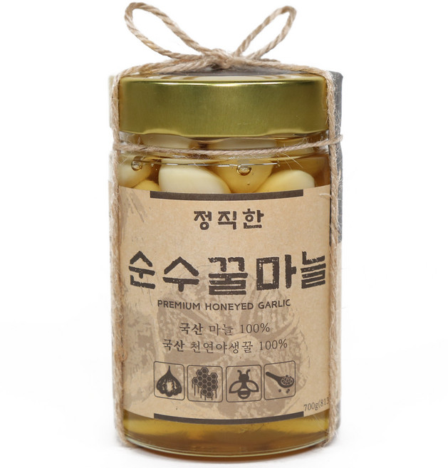정직한청년 정직한 순수 꿀마늘, 700ml, 1개