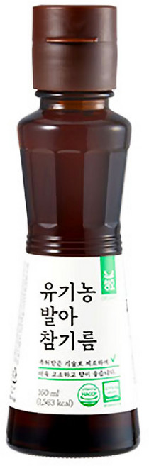 청오 유기농 발아 참기름 160ml, 1개