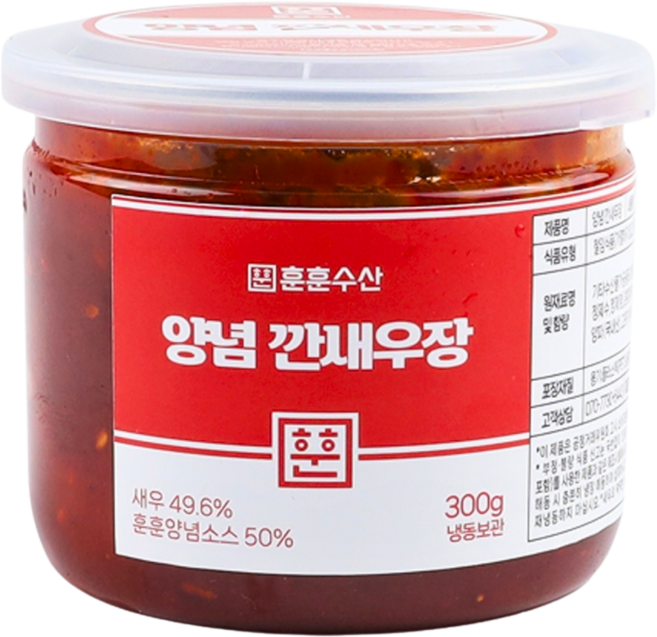 훈훈수산 손질 깐새우장, 3개, 양념 깐새우장 300g