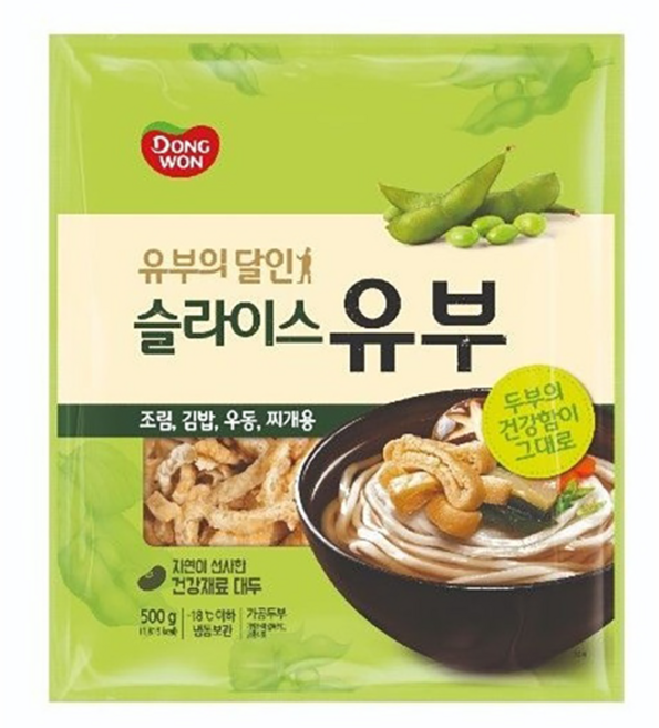 동원 슬라이스 유부, 2개, 500g