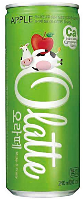 오라떼 애플 240ml, 5개