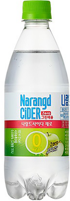 나랑드사이다 제로 그린애플, 500ml, 20개