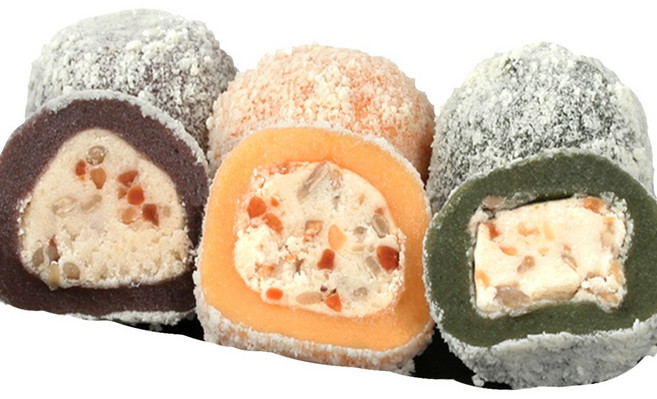 두텁떡 두텁떡(흑미 호박 쑥) 국산찹쌀 찹쌀떡 선물용, 1세트