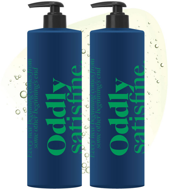 오들리 모발 빠짐 98% 만족 배스 약산성 탈모 샴푸 알러지FREE 편백향, 2개, 1L