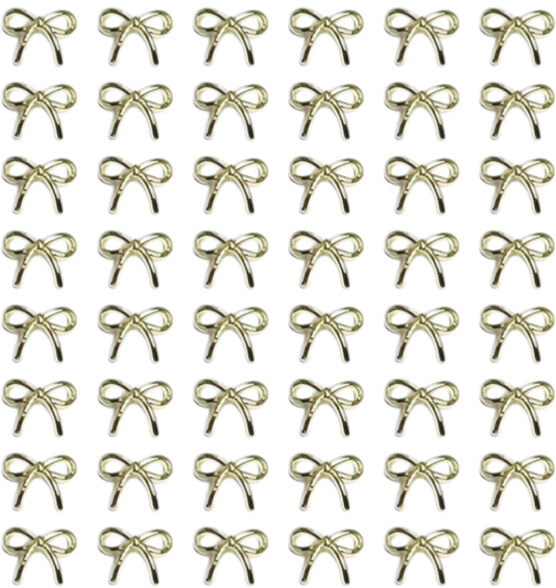 예니네일 발레코어 매듭 리본파츠 (50개입), 1개, 골드