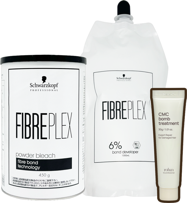 슈바츠코프 탈색약 파이버플렉스 파우더 블리치 450g 6% 산화제 1000ml 세트, 1개