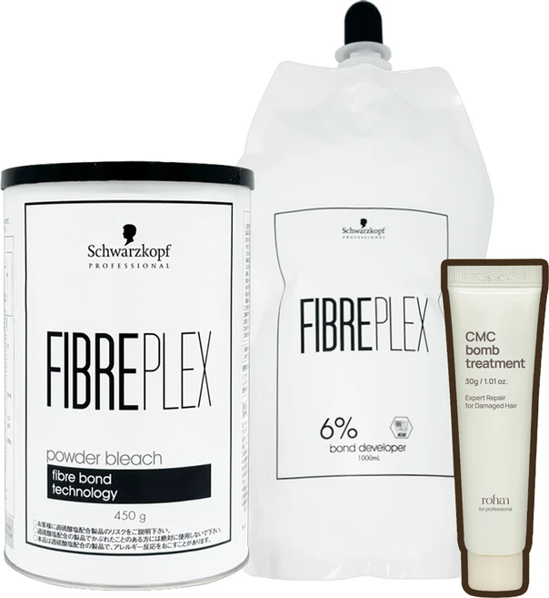 슈바츠코프 탈색약 파이버플렉스 파우더 블리치 450g 6% 산화제 1000ml 세트, 1개 - 쿠팡