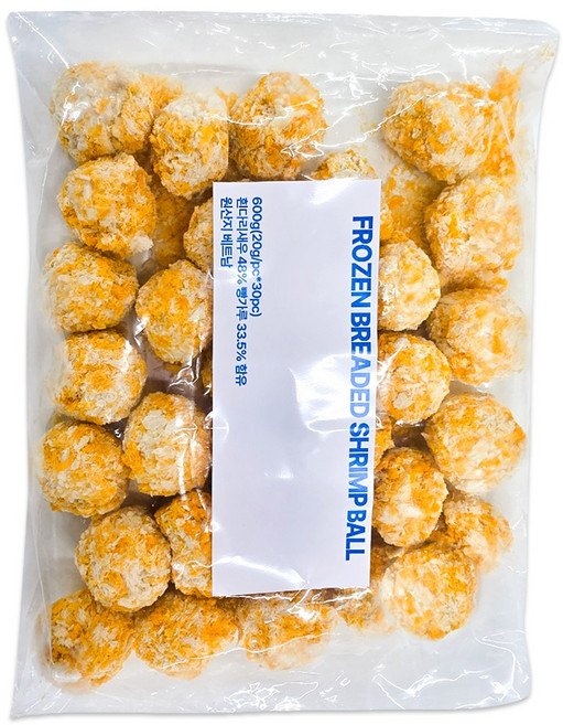 빵가루 새우볼 600g, 2개