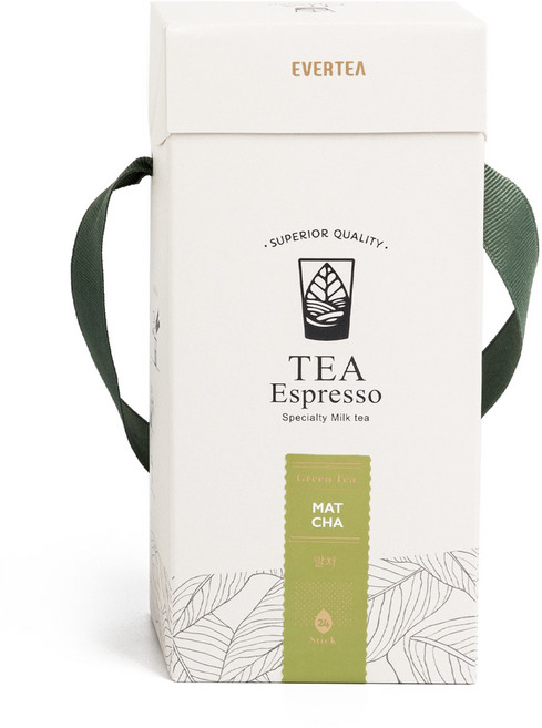 에버티 티에스프레소 말차 라떼 원액 티베이스 24스틱 + 보틀 증정, 24개, 20g, 1개